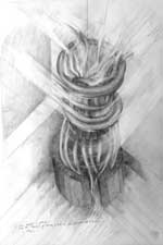 geoff sansbury 'angel 3' drawing