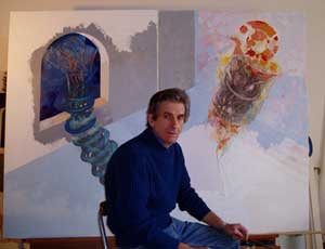 geoff sansbury with painting