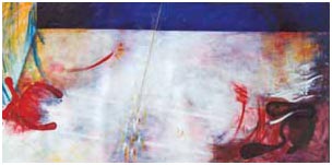 geoff sansbury oainting 'war'